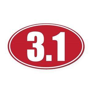Car with Red Oval Logo - 5k Car Magnets - CafePress