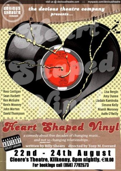 Heart Shaped Company Logo - Heart Shaped Vinyl. The Devious Theatre Company