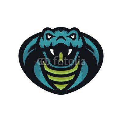 Cobra Head Logo - Animal Head - cobra - vector logo/icon illustration mascot | Buy ...