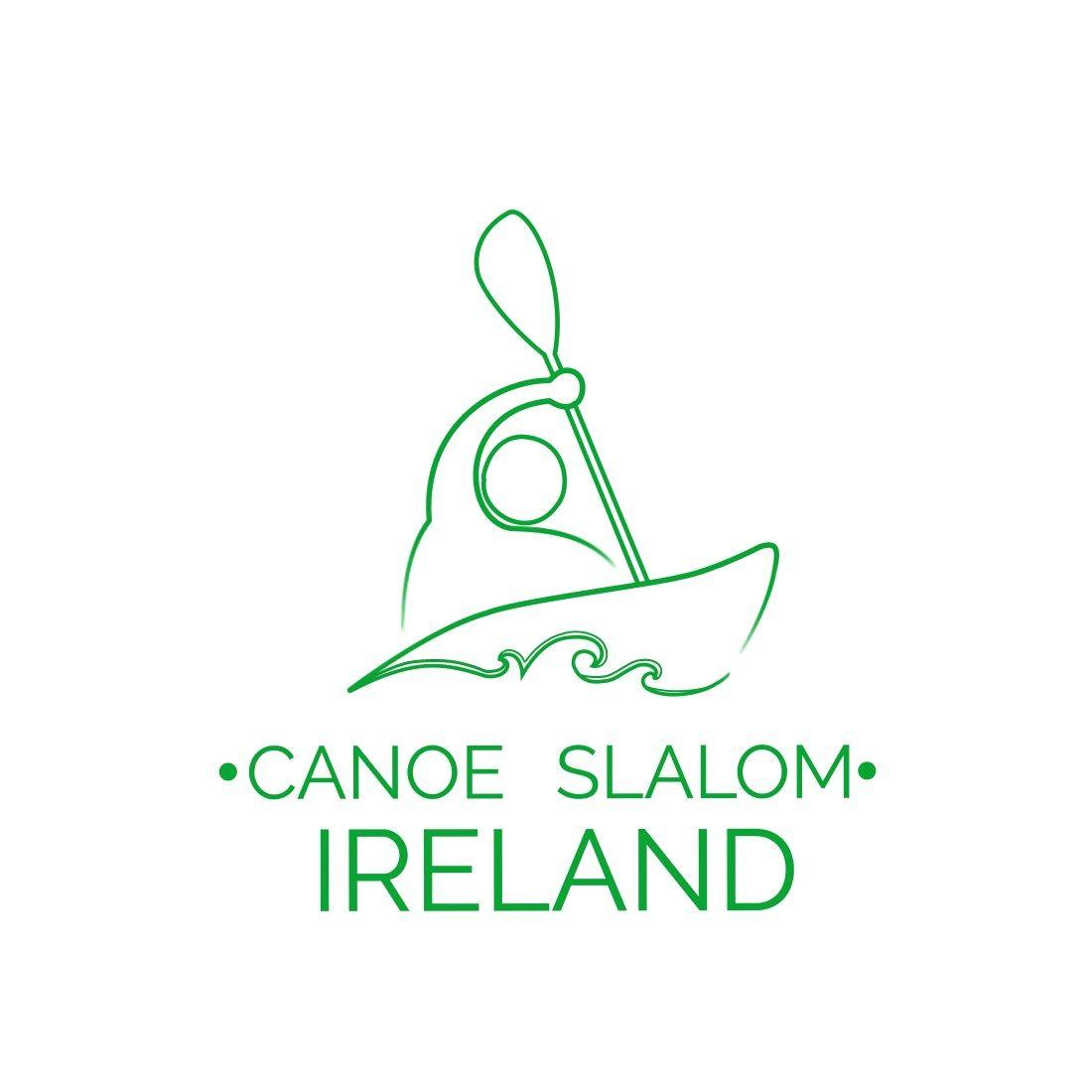 Slalom Logo - Canoe Slalom Ireland Logo Green SC | Canoeing Ireland