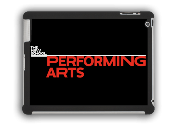 Red and White Technology Logo - Performing Arts iPad Case - White & Red Logo – The New School ...