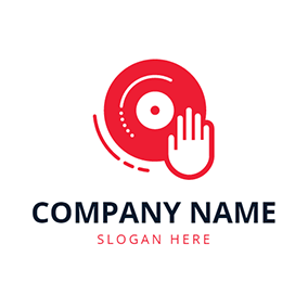 White and Red Hand Logo - Free Hand Logo Designs | DesignEvo Logo Maker