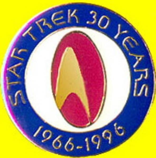 Red White Blue Circle Logo - Star Trek 30th Anniversary Logo Red White and Blue Enamel Metal Pin ...
