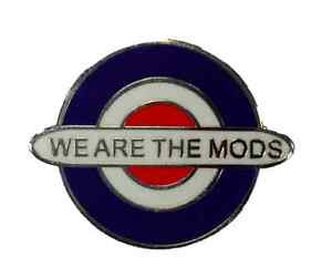 Red White Blue Circle Logo - We Are The Mods Target Circle Red, White, Silver And Blue Enamel Pin