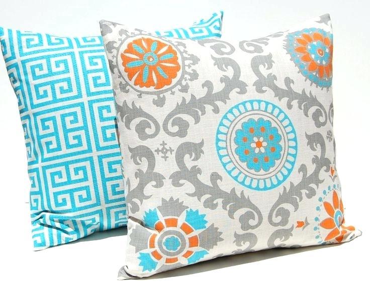 Turquoise and Burnt Orange Logo - Teal And Orange Throw Pillows New Ideas Turquoise Decorative Pillows ...