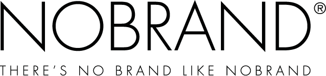 Black and White No Brand Logo - NOBRAND® There's no brand like Nobrand