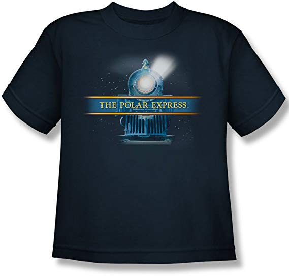Polar Express Logo - Amazon.com: Polar Express - Youth Train Logo T-Shirt: Clothing