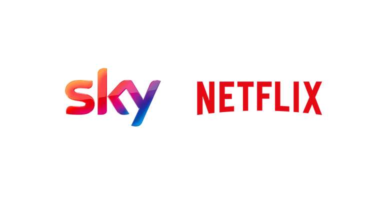 Netflix New Logo - Sky and Netflix agree new European partnership from Sky Media