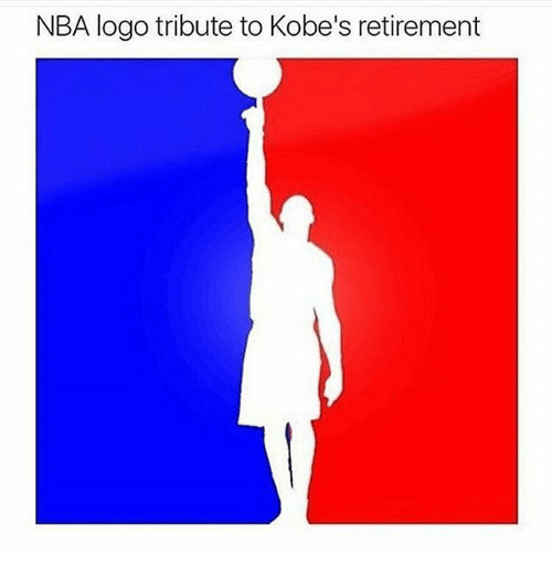NBA Kobe Logo - NBA Logo Tribute to Kobe's Retirement | Meme on ME.ME