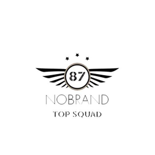 Black and White No Brand Logo - NOBRAND