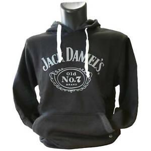 Black and White No Brand Logo - Jack Daniel's Classic Old No.7 Brand Logo Hoodie Medium Black ...