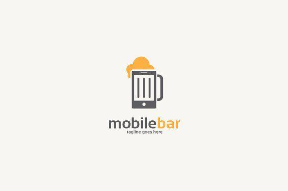 Bar Logo - Mobile Bar Logo ~ Logo Templates ~ Creative Market