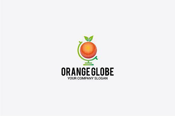 Orange Globe Logo - ORANGE GLOBE Logo Templates Creative Market