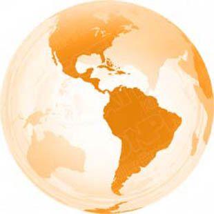 Orange Globe Logo - Download High Quality Royalty Free 3d Globe Americas Orange ...