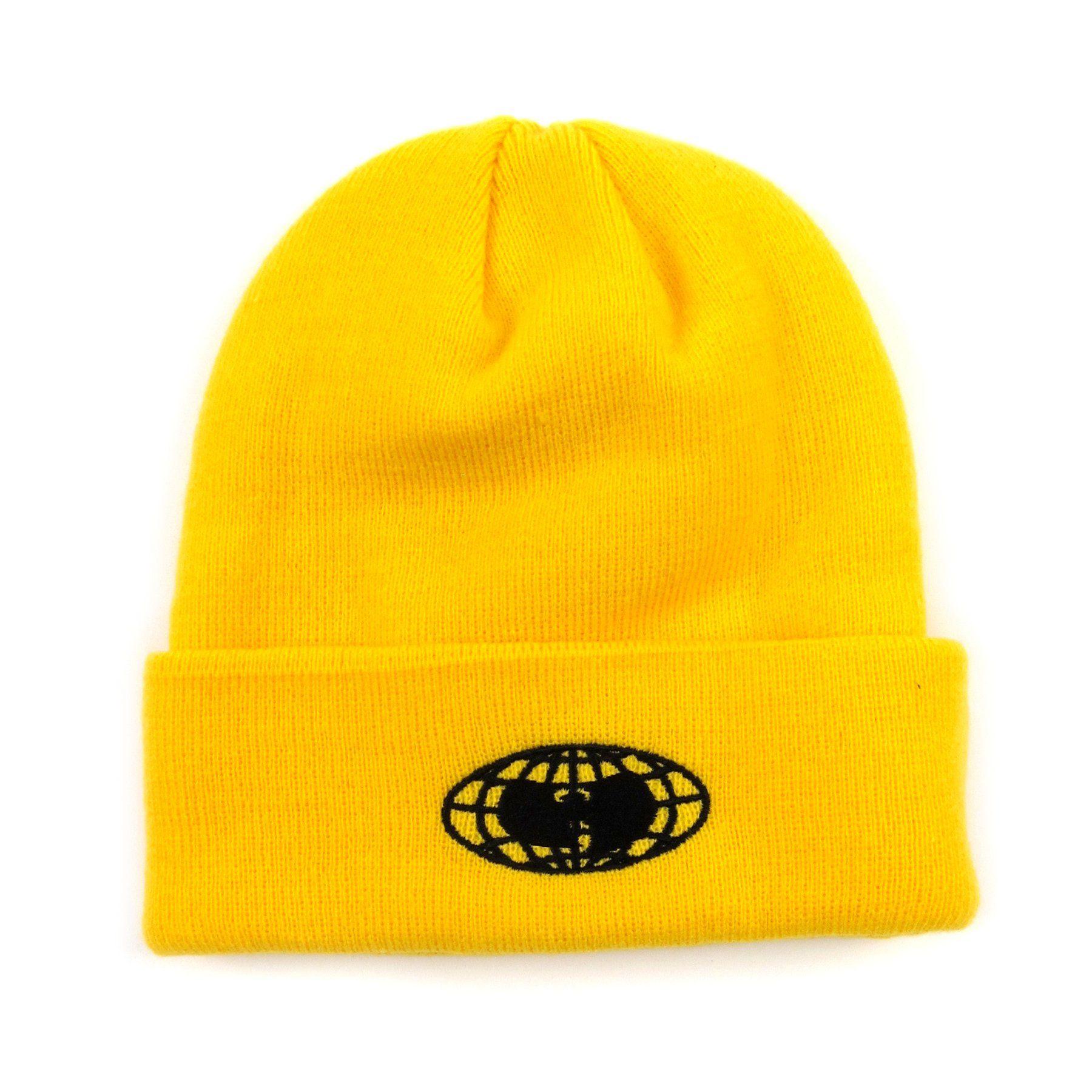 Yellow Globe Logo - Wu Wear: Globe Logo Beanie - Yellow – TurntableLab.com