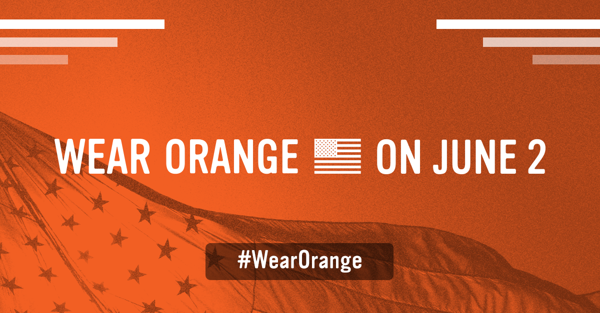 Orange E Logo - Wear Orange for Gun Safety - June 2nd