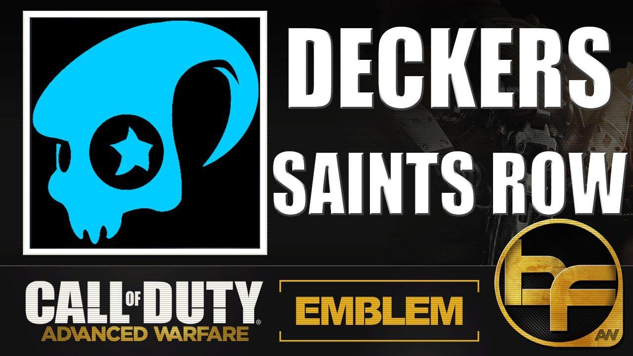 Deckers Logo - COD Advanced Warfare Emblem Tutorial #67 - Saints Row Deckers Logo ...