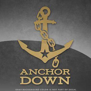 Anchor Down Logo - Vanderbilt Anchor Down Logo Vinyl Decal Sticker and Up