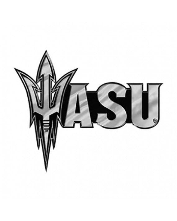 Asu Black Logo - ASU Fork & ASU Chrome Emblem