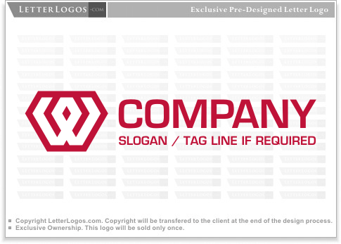 Red Box with White Letters Logo - 36 Letter W Logos