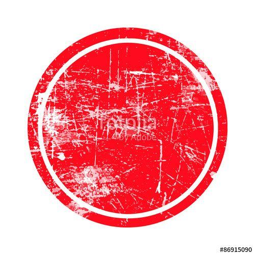 Red Circle Logo - red circle grunge stamp with blank isolated on white background