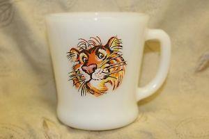 Exxon Tiger Logo - Vintage Fire King Esso Exxon Tiger In Your Tank Tony Coffee Mug ...