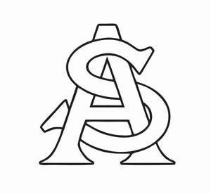 Asu Black Logo - Arizona State University ASU Vinyl Die Cut Car Decal Sticker