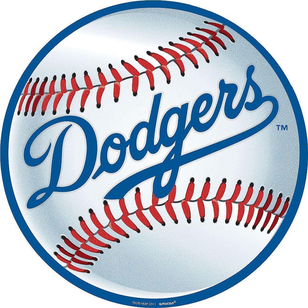 Dodgers Ball Logo - Los Angeles Dodgers Cutout 12in | Party City