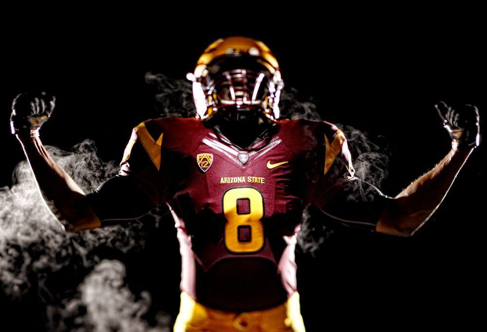 Maroon and Gold Football Logo - ASU Sun Devils To Feature White, Black, Maroon, Gold Helmets (PHOTOS ...