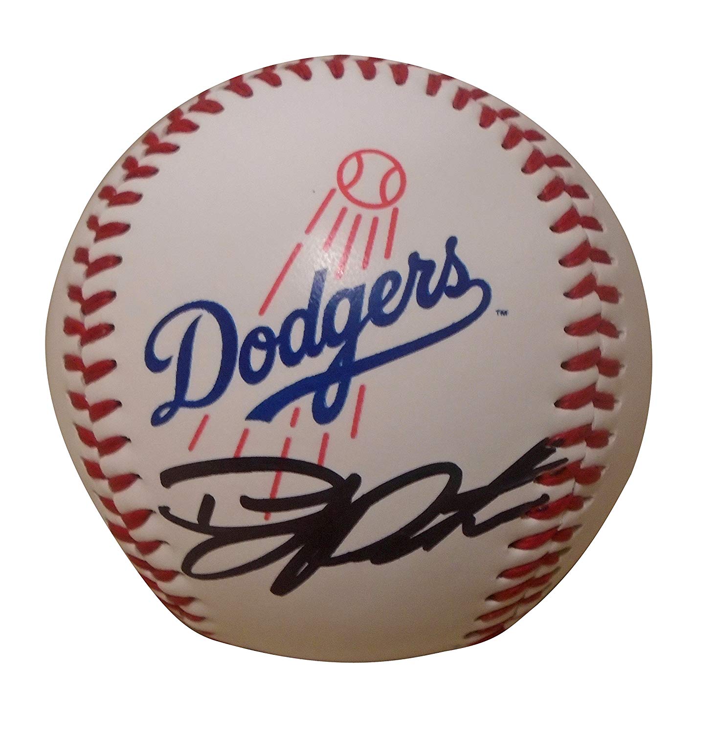 Dodgers Ball Logo - Los Angeles Dodgers D.J. Peters Autographed Hand Signed LA Dodgers ...