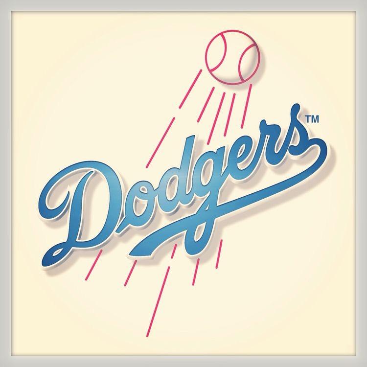 Dodgers Ball Logo - Los Angeles Dodgers Unique Logo on Travertine Coaster – Americana ...