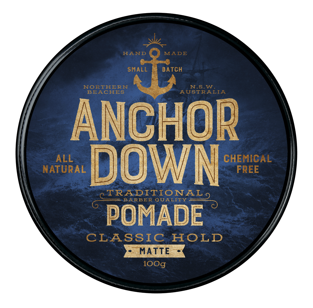 Anchor Down Logo - Anchor Down Classic Hold Pomade - Matte — Anchor Down