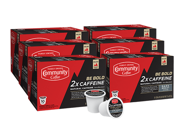 Dark Roast Coffee Brands Logo - 2X Caffeine Dark Roast Coffee Pods 60 count Compatible with Keurig