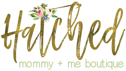 Mom.me Logo - Children's Clothing Boutique | Shop Mom + Me | Hatched Boutique