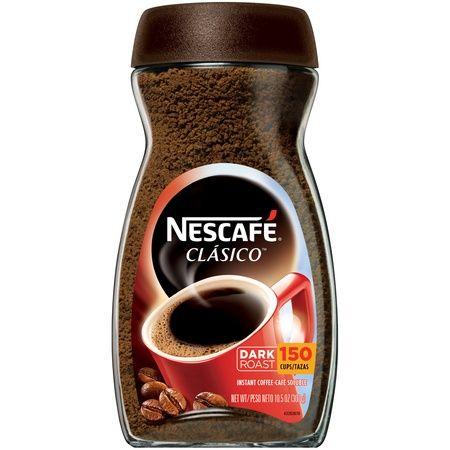 Dark Roast Coffee Brands Logo - NESCAFE CLASICO Dark Roast Instant Coffee 10.5 oz. Jar