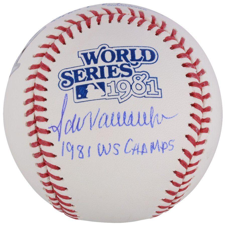 Dodgers Ball Logo - Autographed Los Angeles Dodgers Fernando Valenzuela Fanatics ...