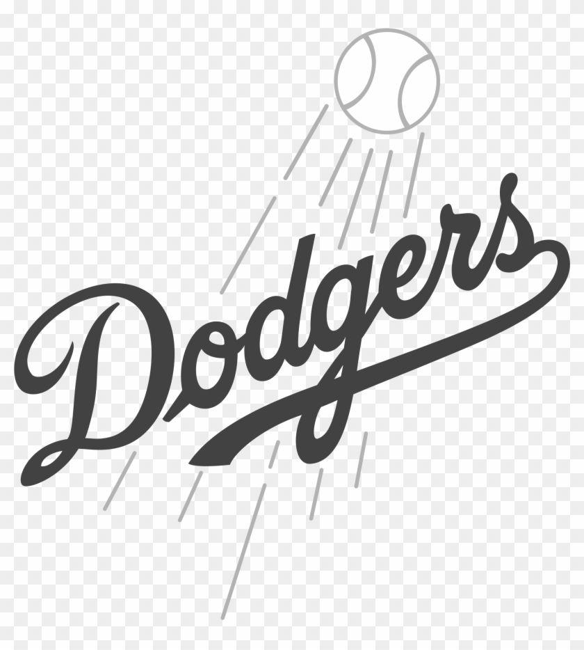 Dodgers Ball Logo - Los Angeles Dodgers Logo Black And White - Angeles Dodgers - Free ...