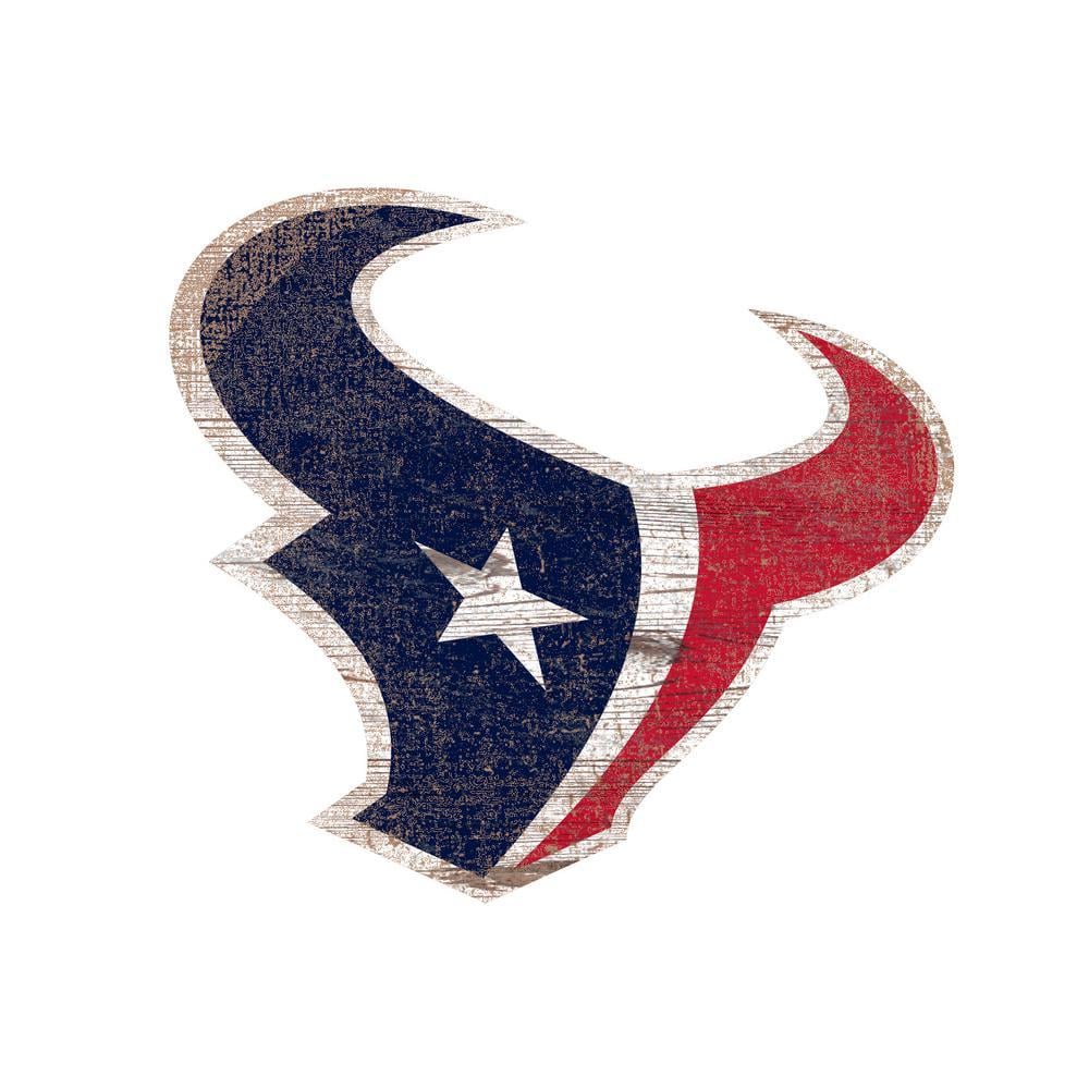 Houston Texans Logo - Adventure Furniture NFL Indoor Houston Texans Distressed Logo Cutout ...