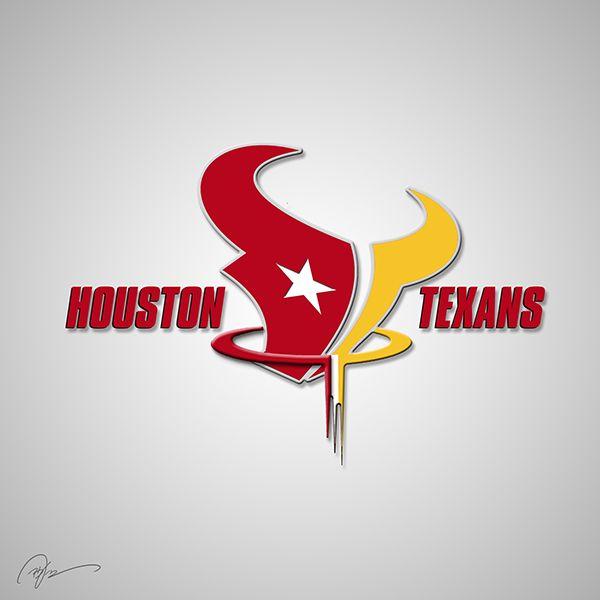 NFL Texans Logo - Houston Texans Logo Merged With Houston Rockets Logo Looks Pretty