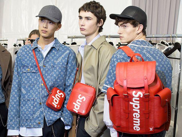 LV X Supreme Collab Logo - Here's the Louis Vuitton x Supreme Collab Everyone's Freaking Out ...
