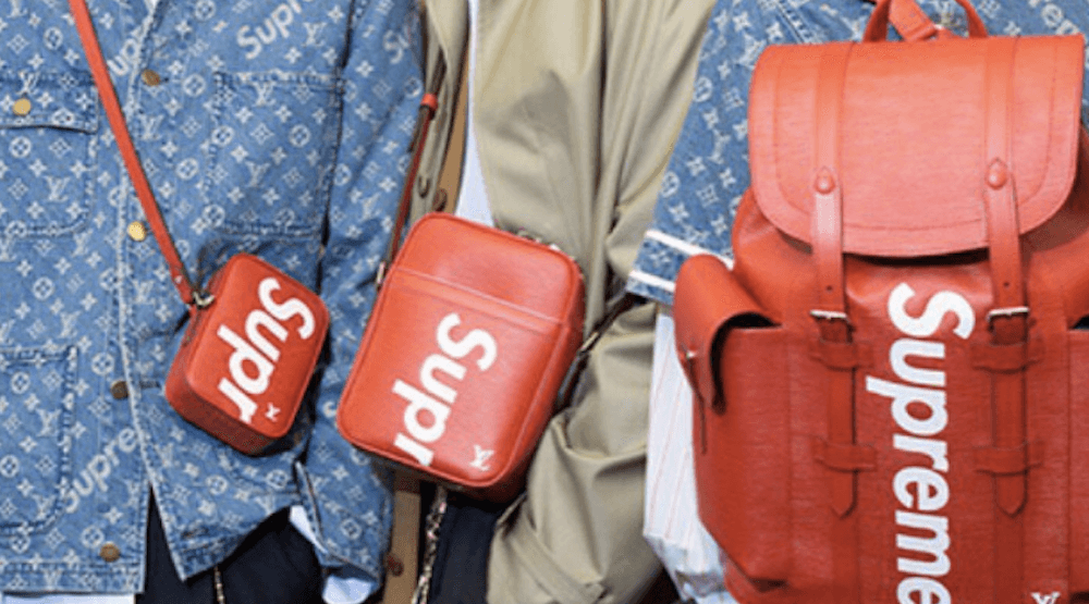 LV X Supreme Collab Logo - The Louis Vuitton X Supreme collab will drop in Vancouver in July
