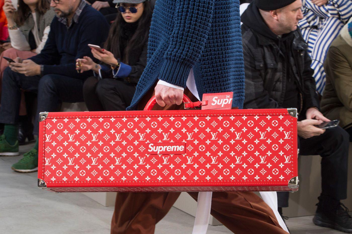 LV X Supreme Collab Logo - Here's the Louis Vuitton x Supreme Collab Everyone's Freaking Out