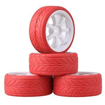 Red Arrow Manufacturing Logo - Amazon.com: Mxfans RC 1:10 Red Arrow Pattern Rubber Tyres + White 7 ...