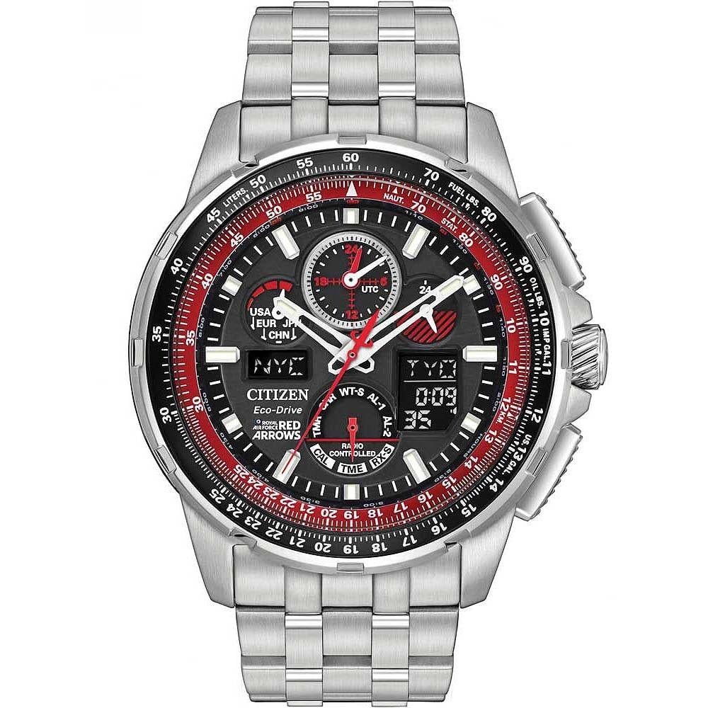 Red Arrow Manufacturing Logo - Citizen Mens Red Arrows Skyhawk A-T Watch Jy8059-57E | The Jewel Hut