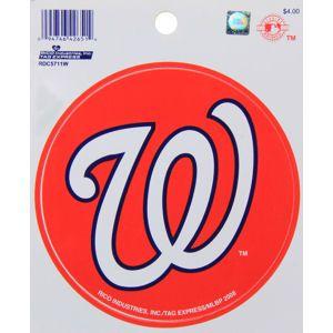Curly W Logo - Washington Nationals Curly W Logo - Round Sticker at Sticker Shoppe
