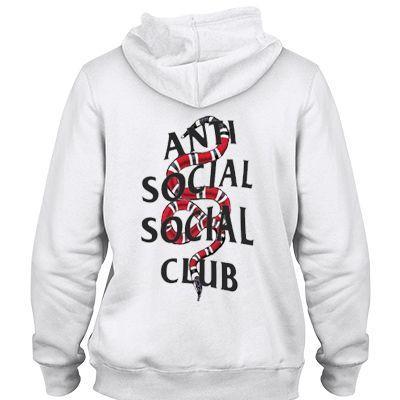 Sanke Anti Social Social Club Logo - Anti social social club x snake SWEATER AND HOODIE - Place To Find ...