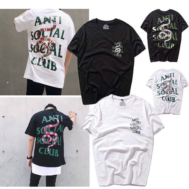 Sanke Anti Social Social Club Logo - Anti Social Social Club Snake Logo T-Shirt – Designer Spot