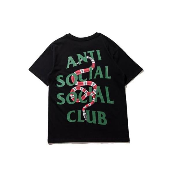 Sanke Anti Social Social Club Logo - Anti Social Social Club Red Snake T-Shirt (Black/Green)