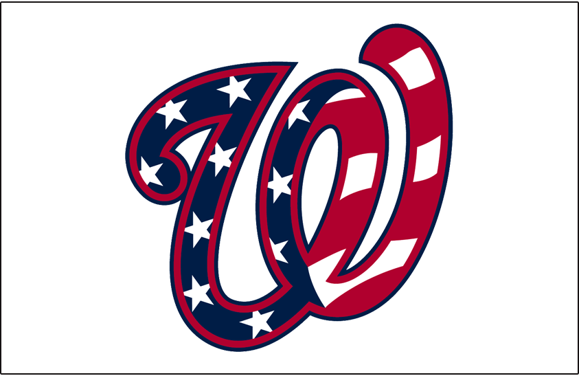 Curly W Logo - Washington Nationals Jersey Logo - National League (NL) - Chris ...
