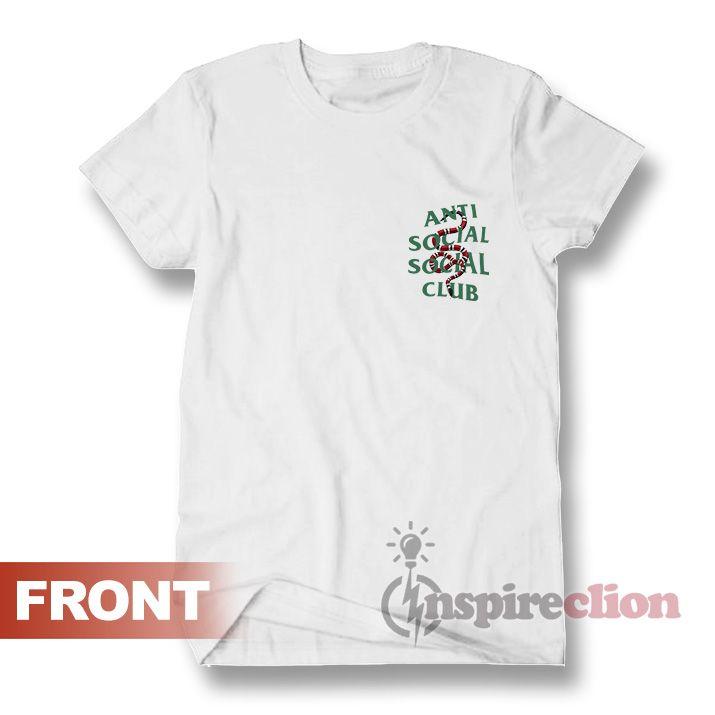 Sanke Anti Social Social Club Logo - Anti Social Social Club x Gucci Snake T-shirt - Inspireclion.com